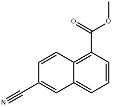 Methyl 6-cyano-1-naphthoate Struktur