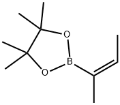 4,4,5,5-TetraMethyl-2-[(1E)-1-Methyl-1-propen-1-yl]-1,3,2-dioxaborolane Struktur