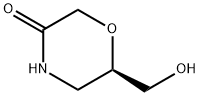 (R )-6-Hydroxymethyl-morpholin-3-one Struktur