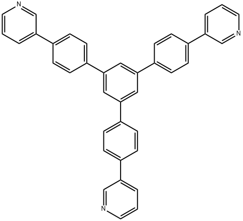 TpPyPB , 1,3,5-tri(p-pyrid-3-yl-phenyl)benzene Struktur