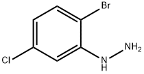 (2-broMo-5-chlorophenyl)hydrazine Struktur