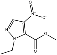 Methyl 1ethyl4nitro1Hpyrazole5carboxylate Struktur