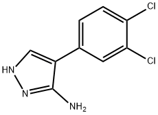 4-(3,4-Dichlorophenyl)-1H-pyrazol-3-amine Struktur