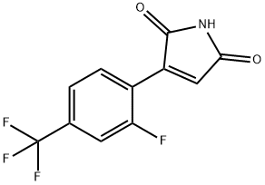 3-(2-fluoro-4-(trifluoroMethyl)phenyl)-1H-pyrrole-2,5-dione Struktur