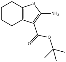 2-AMino-4,5,6,7-tetrahydro-benzo[b]thiophene-3-carboxylic acid tert-butyl ester Struktur