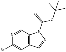 tert-butyl 5-broMo-1H-pyrazolo[3,4-c]pyridine-1-carboxylate Struktur