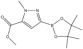 Methyl 1-Methyl-3-(4,4,5,5-tetraMethyl-1,3,2-dioxaborolan-2-yl)-pyrazole-5-carboxylate Struktur