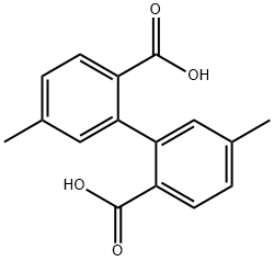 5,5'-DiMethyl-[1,1'-biphenyl]-2,2'-dicarboxylic acid Struktur