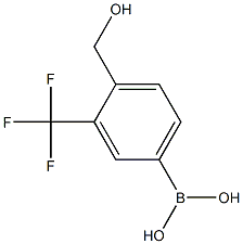 (4-(HydroxyMethyl)-3-(trifluoroMethyl)phenyl)boronic acid Struktur