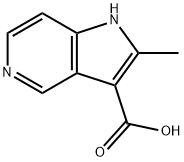 2-Methyl-5-azaindole-3-carboxylic acid Struktur