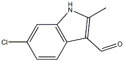 6-Chloro-2-Methylindole-3-carboxaldehyde Struktur