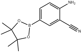 2-aMino-5-(4,4,5,5-tetraMethyl-1,3,2-dioxaborolan-2-yl)benzonitrile Struktur