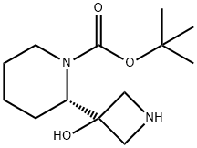 1,1-DiMethylethyl (2S)-2-(3-hydroxyazetidin-3-yl)piperidine-1-carboxylate Struktur