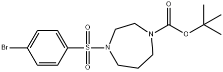 4-Boc-1-[(4-Bromobenzene)sulfonyl]homopiperazine Struktur