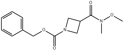 benzyl 3-(Methoxy(Methyl)carbaMoyl)azetidine-1-carboxylate Struktur