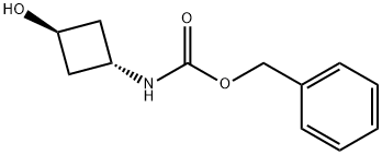 trans-Benzyl 3-hydroxycyclobutylcarbaMate Struktur