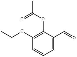 2-ethoxy-6-forMylphenyl acetate Struktur