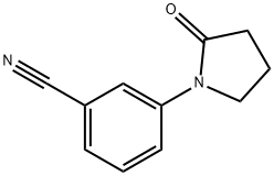 3-(2-oxopyrrolidin-1-yl)benzonitrile Struktur