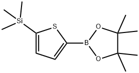 4,4,5,5-TetraMethyl-2-(5-triMethylsilanyl-thiophen-2-yl)-[1,3,2]dioxaborolane Struktur