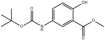 5-[[(1,1-DiMethylethoxy)carbonyl]aMino]-2-hydroxybenzoic Acid Struktur