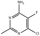 6-Chloro-5-fluoro-2-MethylpyriMidin-4-aMine Struktur