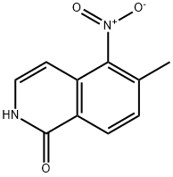 6-Methyl-5-nitroisoquinolin-1(2H)-one Struktur