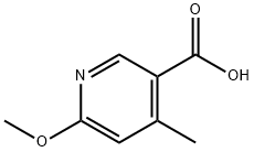 6-Methoxy-4-MethylPyridine-3-carboxylic acid Struktur