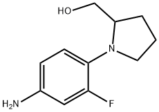 1-(4-AMino-2-fluorophenyl)-2-pyrrolidineMethanol Struktur