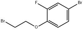 4-broMo-1-(2-broMoethoxy)-2-fluorobenzene Struktur