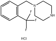 1-(2-Trifluoromethyl-benzyl)piperazine hydrochloride Struktur