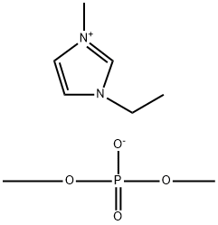 1-Ethyl-3-methylimidazolium  dimethyl  phosphate Struktur