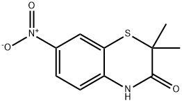 2,2-DiMethyl-7-nitro-2H-1,4-benzothiazin-3(4H)-one, 97% Struktur