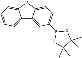 2-(4,4,5,5-Tetramethyl-1,3,2-dioxaborolan-2-yl)dibenzofuran Struktur