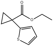 ethyl 1-(thiophen-2-yl)cyclopropanecarboxylate Struktur