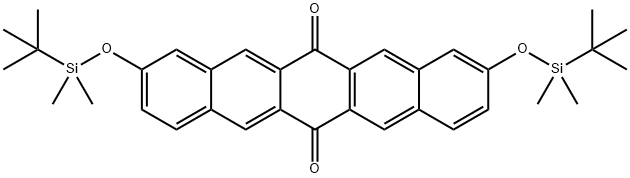 2,10-bis(tert-butyldiMethylsilyloxy)pentacene-6,13(5aH,13aH)-dione Struktur