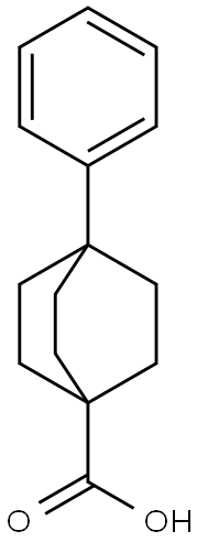 4-Phenylbicyclo[2.2.2]octane-1-carboxylic acid Struktur