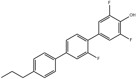 [1,1':4',1''-Terphenyl]-4-ol, 2',3,5-trifluoro-4''-propyl- Struktur