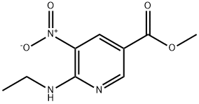 Methyl 6-(ethylaMino)-5-nitronicotinate Struktur