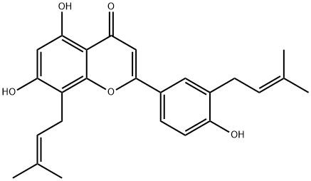 8,3'-Diprenylapigenin Struktur