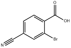 2-bromo-4-cyanobenzoic acid Struktur