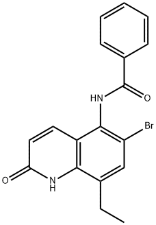 6-BroMo-8-ethyl-5-(phenylaMino)quinolin-2-ol Struktur