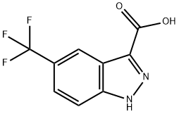 5-(Trifluoromethyl)-1H-indazole-3-carboxylic acid Struktur