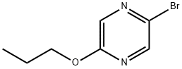 2-broMo-5-propoxypyrazine Struktur