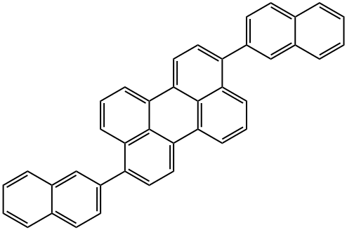 DNP , 3,9-di(naphthalen-2-yl)perylene and 3,10-di(naphthalen-y Struktur