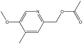 (5-Methoxy-4-Methylpyridin-2-yl)Methyl acetate Struktur