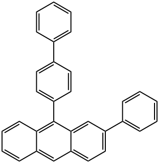 10-BroMo-9-(1,1'-biphenyl)-4-yl-2-phenyl-anthracene Struktur