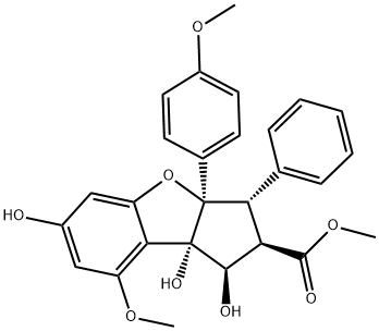 Silvestrol aglycone Struktur