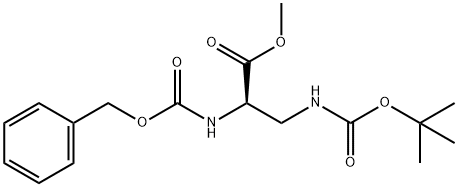 (R)-Methyl 2-(((benzyloxy)carbonyl)aMino)-3-((tert-butoxycarbonyl)aMino)propanoate Struktur