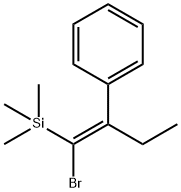 (E)-(1-broMo-2-phenylbut-1-en-1-yl)triMethylsilane Struktur