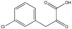 Benzenepropanoic acid, 3-chloro-.alpha.-oxo- Struktur